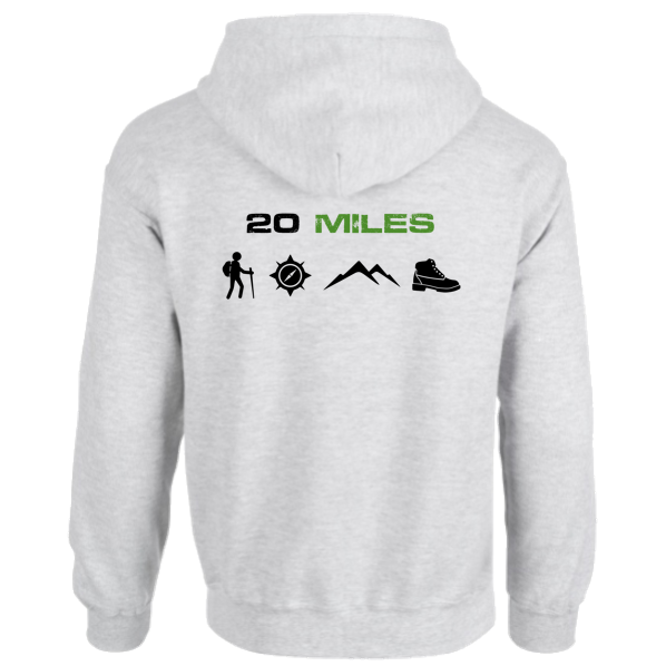 Hoodie "20 miles gray"