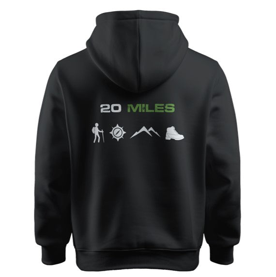 Hoodie "20 miles black"