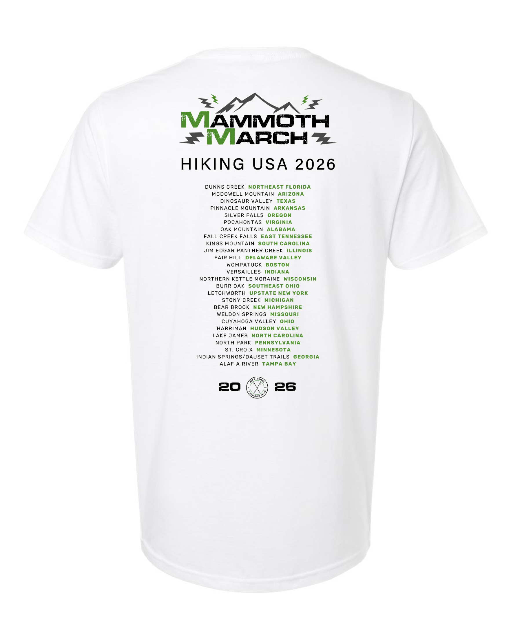 2026 MammothMarch "Tour Shirt"